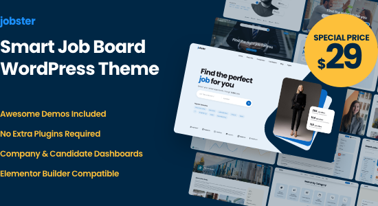 Jobster - Chủ đề WordPress của Smart Job Board