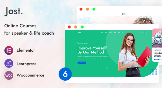 Jost - Chủ đề WordPress về huấn luyện và khóa học trực tuyến