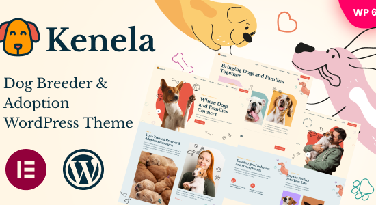 Kenela - Dog Breeder & Adoption WordPress Theme