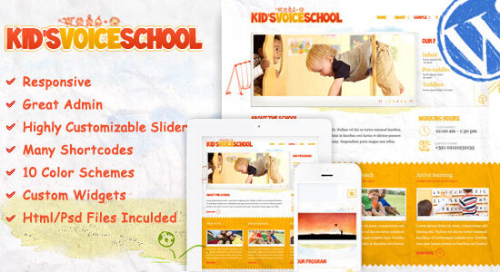 Kids Voice School - Education WordPress Theme