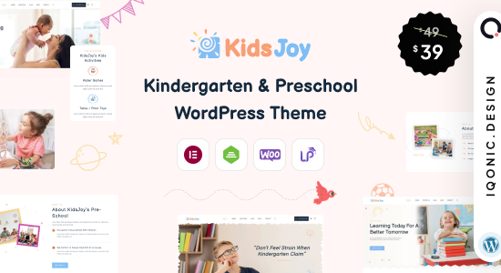 KidsJoy - Chủ đề WordPress cho trẻ mẫu giáo và mẫu giáo