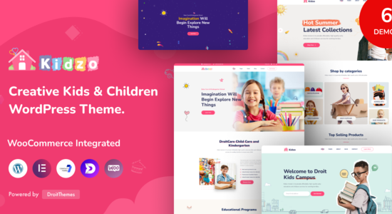 Kidzo - Chủ đề WordPress dành cho trẻ em và trẻ em