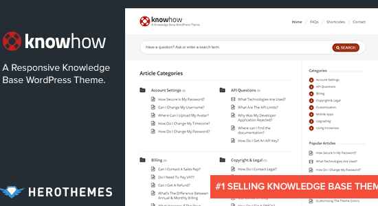 KnowHow - A Knowledge Base WordPress Theme