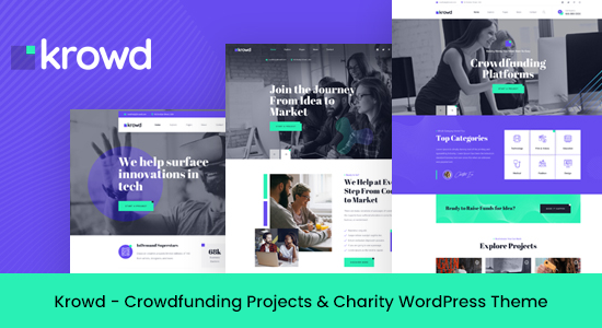 Krowd - Crowdfunding & Charity WordPress Theme