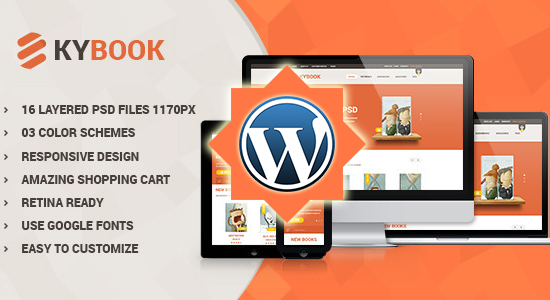 KyBook - Chủ đề WordPress thương mại điện tử đáp ứng