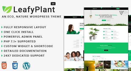 LeafyPlant - Chủ đề WordPress đa năng về môi trường