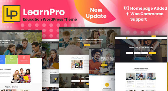 LearnPro - Chủ đề WordPress về giáo dục khóa học trực tuyến