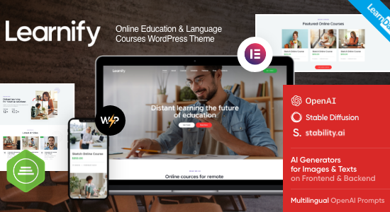 Learnify - Chủ đề WordPress Giáo dục Khóa học Trực tuyến