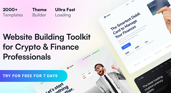 Level - Financial Technology & Crypto WordPress Theme