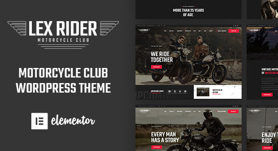 LexRider - Chủ đề WordPress của Câu lạc bộ xe máy