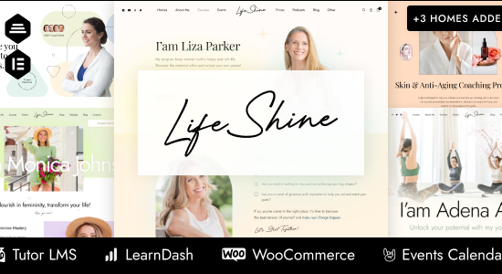 LifeShine - Chủ đề WordPress về đào tạo trực tuyến