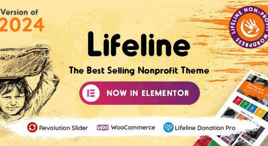 Lifeline - 2024 NGO, Fund Raising and Charity WordPress Theme