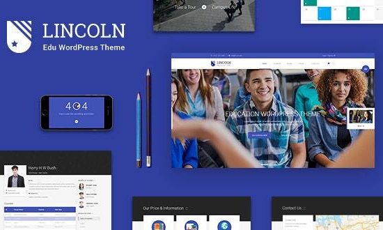 Lincoln - Education Material Design WordPress Theme