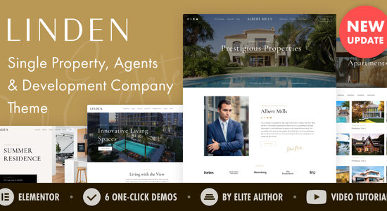 Linden — Single Property RealEstate Agent WordPress