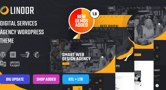 Linoor - Chủ đề WordPress về dịch vụ đại lý kỹ thuật số