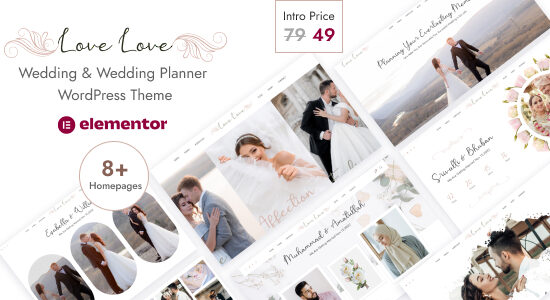 Lovelove - Wedding & Planner WordPress Theme