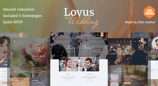 Lovus - Wedding Planner WordPress Theme