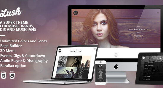 Lush - Music Band & Musician WordPress Theme