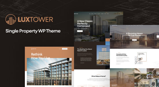 Luxtower - Single Property WordPress Theme