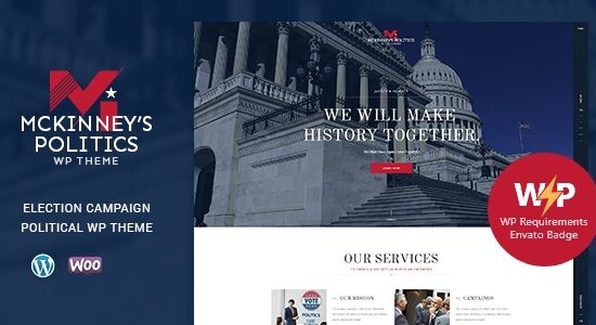 MCKinney's Politics | Elections Campaign & Social Activism WordPress Theme