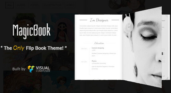 MagicBook - Chủ đề WordPress Sách lật 3D