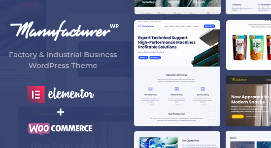 Manufacturer - Factory and Industrial WordPress Theme