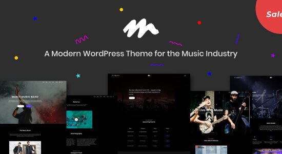 Marly - Một chủ đề WordPress hiện đại dành cho ngành công nghiệp âm nhạc