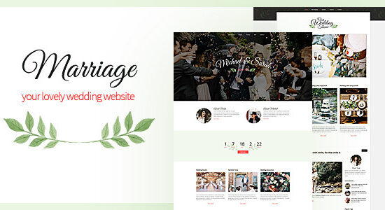 Marriage - Responsive Wedding Wordpress Theme