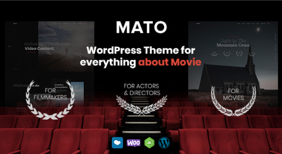 Mato - Chủ đề WordPress cho hãng phim và nhà làm phim