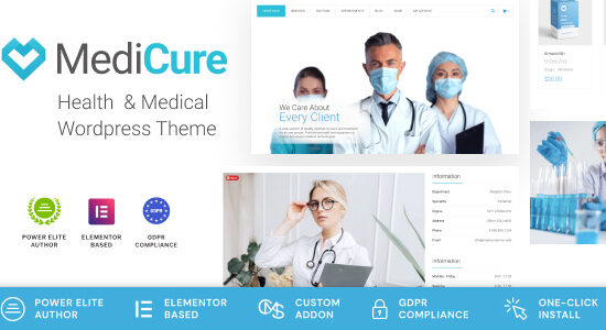 MediCure – Health  & Medical Wordpress Theme