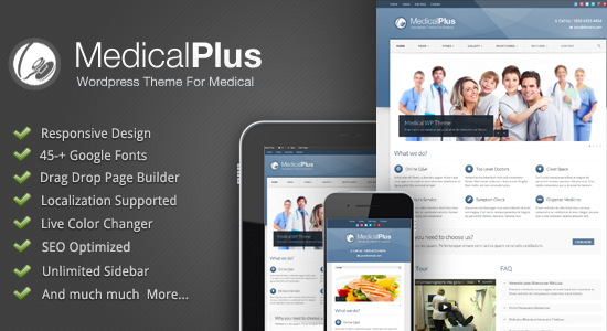 Medical Plus - Doctor / Health WordPress Theme