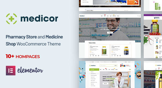 Medicor - Phòng khám y tế & Nhà thuốc WooCommerce WordPress Theme