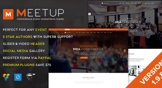 Meetup - Conference Event WordPress Theme