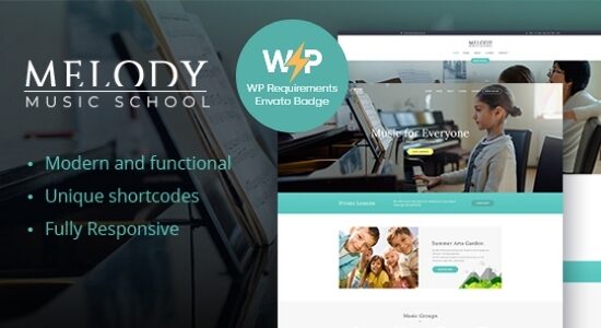 Melody - Arts & Music School WordPress Theme