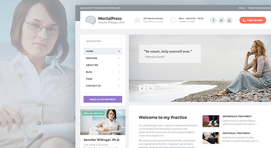 MentalPress - WP Theme for your Medical or Psychology Website.