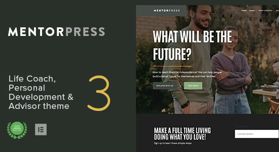 MentorPress - Life Coach & Advisor WordPress theme