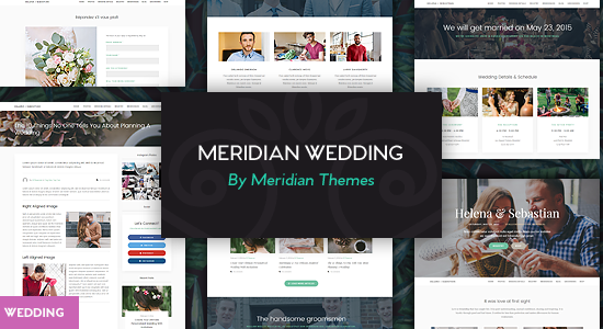 Meridian Wedding - Responsive WordPress Theme