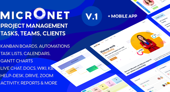 Micronet Work Management WordPress Theme