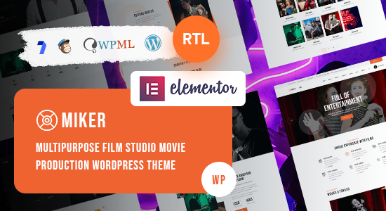 Miker - Chủ đề WordPress cho phim và phim trường