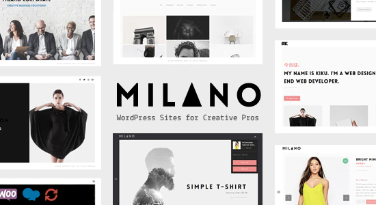 Milano | Chủ đề WordPress về danh mục đầu tư và nhiếp ảnh tối giản sáng tạo