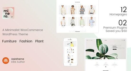 Minera - Chủ đề WordPress WooCommerce tối giản