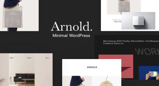 Minimal Portfolio WordPress Theme - Arnold.