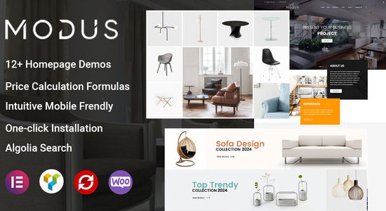 Modus - Chủ đề WooCommerce nội thất hiện đại