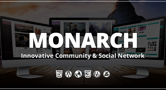 Monarch - Innovative WordPress Community Theme