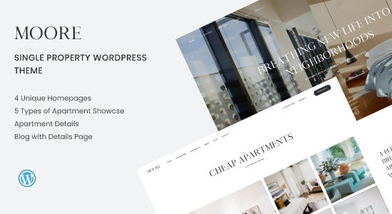 Moore - Single Property WordPress Theme