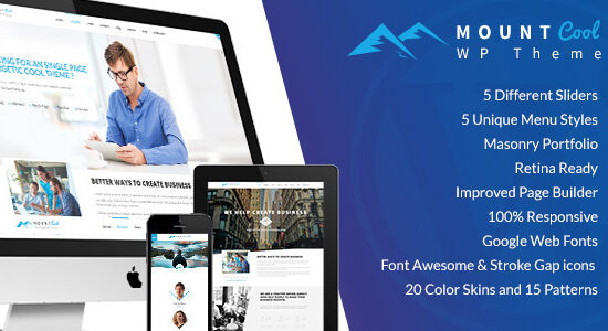 MountCool - Chủ đề WordPress Portfolio một trang