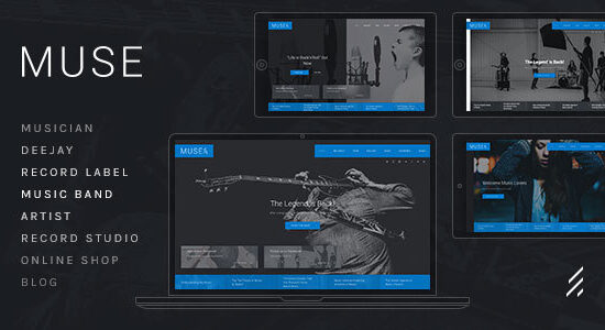Muse — Chủ đề WordPress về âm nhạc