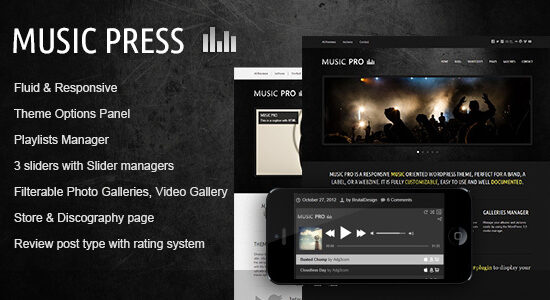 MusicPress - A Timeless Audio Theme