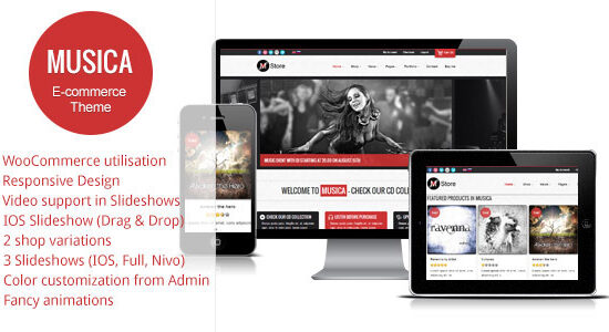 Musica - Chủ đề WordPress WooCommerce đáp ứng