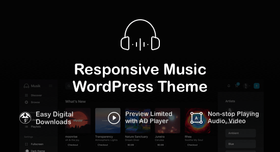 Musik - Responsive Music WordPress Theme